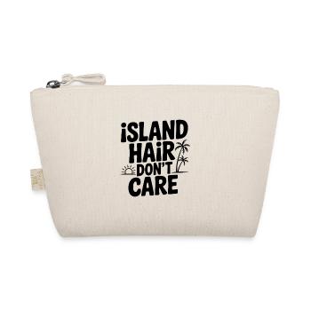 Island Hair ist mir egal. - Bio-Täschchen - Natur - Vorne