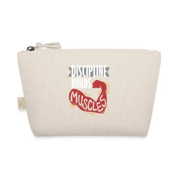 Fitness Trainer Discipline Builds Muscles - Organic Pouch - nature - Front