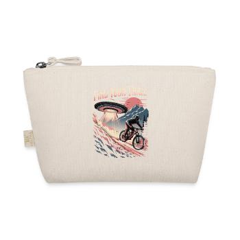Mountain Bike Downhill MTB Riding Cycling Action - Organic Pouch - nature - Front