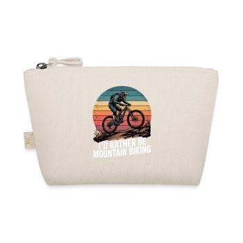 Mountain Bike Downhill MTB Riding Cycling Action - Organic Pouch - nature - Front