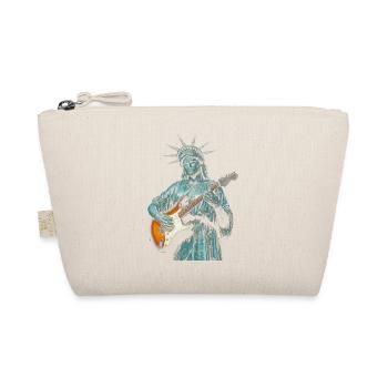 Statue of Liberty Playing Electric Guitar - Organic Pouch - nature - Front