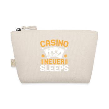 Gambling Fan Casino Never Sleeps Casino - Bio-Täschchen - Natur - Vorne