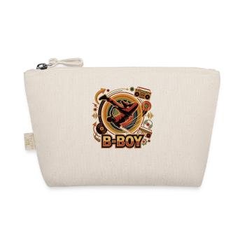 Breakdance B-Boy Hip Hop Retro Streetstyle - Organic Pouch - nature - Front