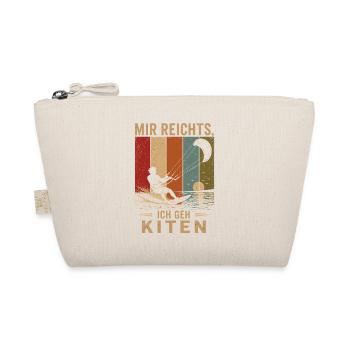 Mir reichts Ich geh kiten Vintage Kitesurfer - Bio-Täschchen - Natur - Vorne
