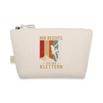 Mir reichts Ich geh klettern Vintage Kletterer - Bio-Täschchen - Natur - Vorne