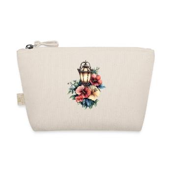 Vintage style flower lantern - Organic Pouch - nature - Front
