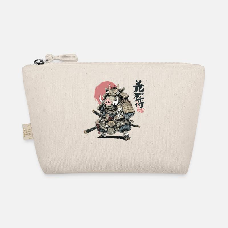 Wildschwein-Samurai-Krieger in Rüstung Bio-Täschchen