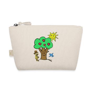 Teddy Apple Tree Kids Child Bear Teddy Bear - Organic Pouch - nature - Front