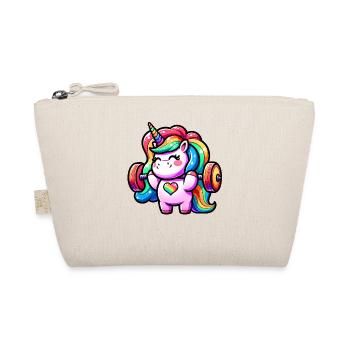 Unicorn Weightlifting Deadlift Fitness Gym - Bio-Täschchen - Natur - Vorne