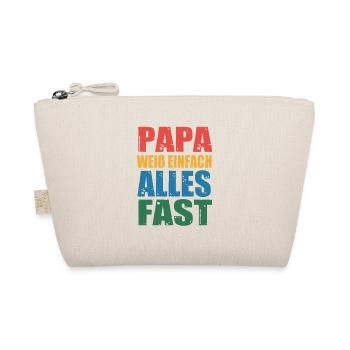 Schönes Vatertagsgeschenk Für Papas Cooles Papa - Bio-Täschchen - Natur - Vorne