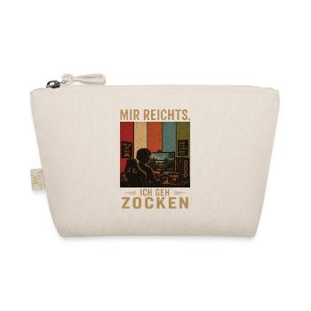 Mir reichts Ich geh zocken Retro Gamer Shirt - Bio-Täschchen - Natur - Vorne