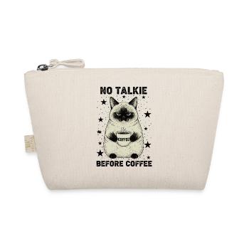 Pas de conversation devant un chat amateur de café - Trousse biologique - nature - Devant