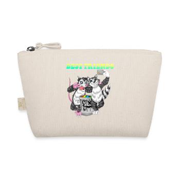 Best Friends Opossum And Raccoon Funny Trash Pals - Organic Pouch - nature - Front
