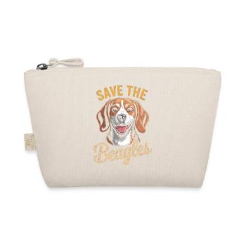 Save the Beagles Beagle Rettungsabschlag - Bio-Täschchen - Natur - Vorne