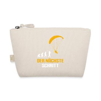 Paraglider Geschenk DER NÄCHSTE SCHRITT - Bio-Täschchen - Natur - Vorne