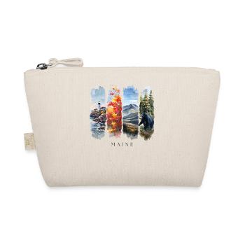 Maine Vacation Travel – Coast & Wilderness Motif - Organic Pouch - nature - Front