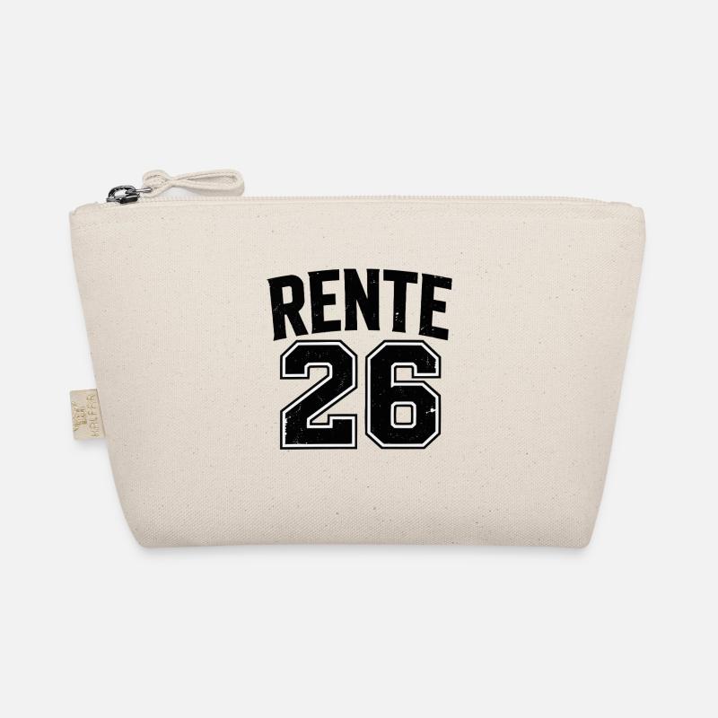 Rente 26 Vintage Zahlenprint Bio-Täschchen