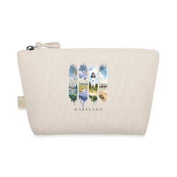 Voyage de vacances dans le Maryland – Motif port et eau - Trousse biologique - nature - Devant
