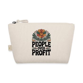 Activism Social Justice PeopleOver Profit - Organic Pouch - nature - Front