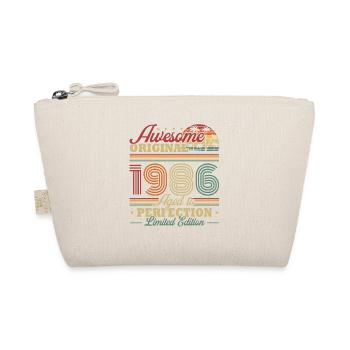 Cadeau rétro vintage d’anniversaire 1986 - Trousse biologique - nature - Devant
