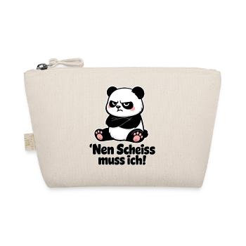 Nen Scheiss Muss Ich Panda Sarkastische - Bio-Täschchen - Natur - Vorne