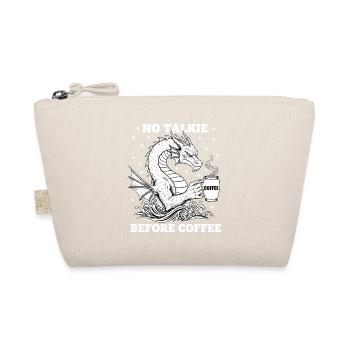 No Conversation Before Coffee Lover Dragon - Organic Pouch - nature - Front