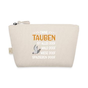 Taubenzüchter Taube Taubenzucht Spruch Brieftaube - Bio-Täschchen - Natur - Vorne