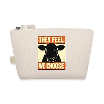 We Choose, They Feel – Cow Poster - Organic Pouch - nature - Front