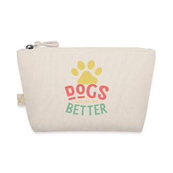 Dogs Make Life Better - Organic Pouch - nature - Front