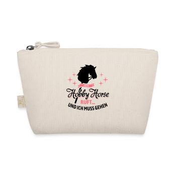 Mein Hobby Horse ruft | Reitsport | Geschenk - Bio-Täschchen - Natur - Vorne