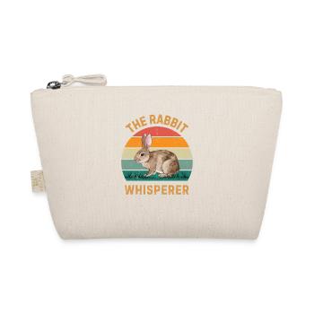 Rabbit Whisperer Funny Bunny Pet Owner Gift - Organic Pouch - nature - Front