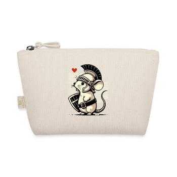 Roman Mouse Gladiator - Organic Pouch - nature - Front