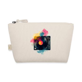 Color Splash Vinyl Turntable Design - Organic Pouch - nature - Front