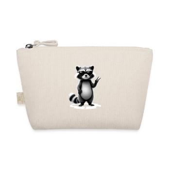 Raton laveur avec lunettes de soleil - Trousse biologique - nature - Devant