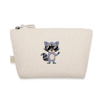 Raton laveur avec lunettes de soleil - Trousse biologique - nature - Devant