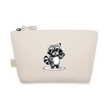 Raton laveur avec lunettes de soleil - Trousse biologique - nature - Devant