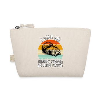 Funny Turkish Angora Cat - Organic Pouch - nature - Front