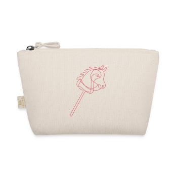 Hobby Horsing | Reiten | Sport | Geschenk - Bio-Täschchen - Natur - Vorne
