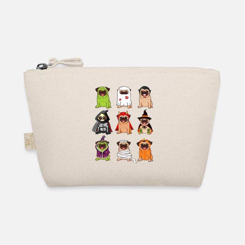 Pug Parade: Halloween Costumes Organic Pouch