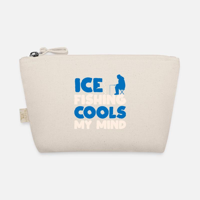 Winter Angling Cools My Mind Frozen Lake Art Trousse biologique