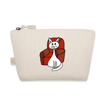 After-Work Cat Cats Pets 80s - Organic Pouch - nature - Front