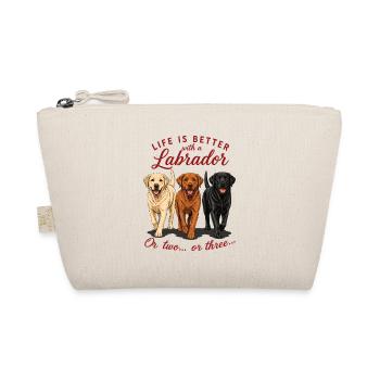 Life Is Better With A Labrador Dog Shirt - Organic Pouch - nature - Front
