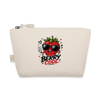 Berry cool funny strawberry with sunglasses and - Organic Pouch - nature - Front