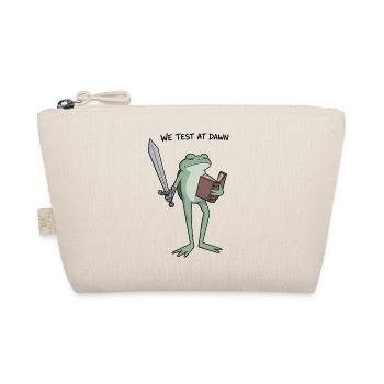Dawn Ranger Frog: Sword and Tome - Organic Pouch - nature - Front