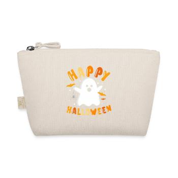Happy Halloween Ghost Graphic - Organic Pouch - nature - Front
