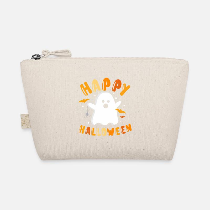 Happy Halloween Ghost Graphic Organic Pouch