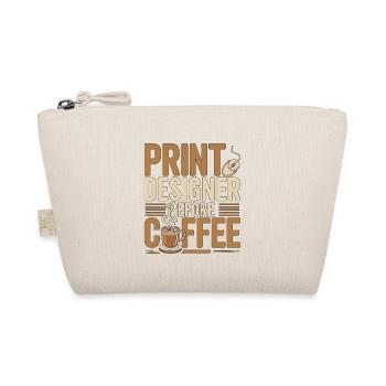 Print Designer Before Graphic Artist Coffee Lover - Organic Pouch - nature - Front