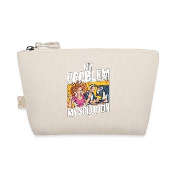 Print Designer My Problem My Pictogram Dad Mom - Organic Pouch - nature - Front