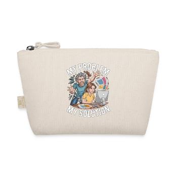 Print Designer My Problem My Pictogram Mom Dad - Organic Pouch - nature - Front