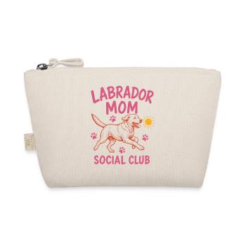 Labrador Mom Social Club Dog Mom Shirt - Organic Pouch - nature - Front